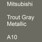 Preview: Mitsubishi, Trout Gray Metallic, A10.